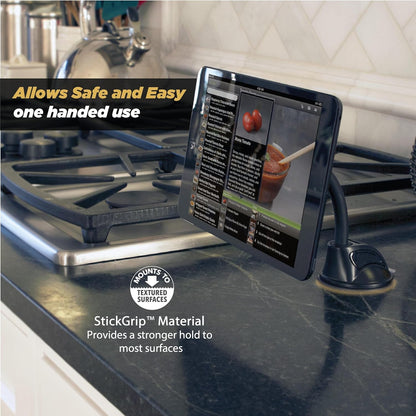 MAGTHD2 Magicmount XL Magnetic Phone Holder Suction Cup Phone Mount for Car Dash, Window or Flat Surface, Adjustable, Stick Grip Base with Magnet, Black