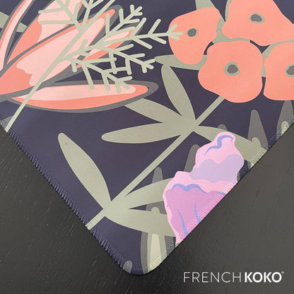 Desk Mat Large Desk Pad Large Mouse Pad Cute Desk Accessories Cute Pink Home Office Essentials XL Desk Mat Desk Pad for Keyboard Mouse on Top of Desks Computer Flowers Floral